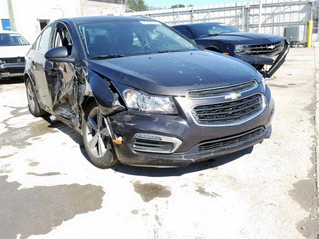 1G1PE5SB3F7236310 - 2015 CHEVROLET CRUZE LT BLACK photo 1