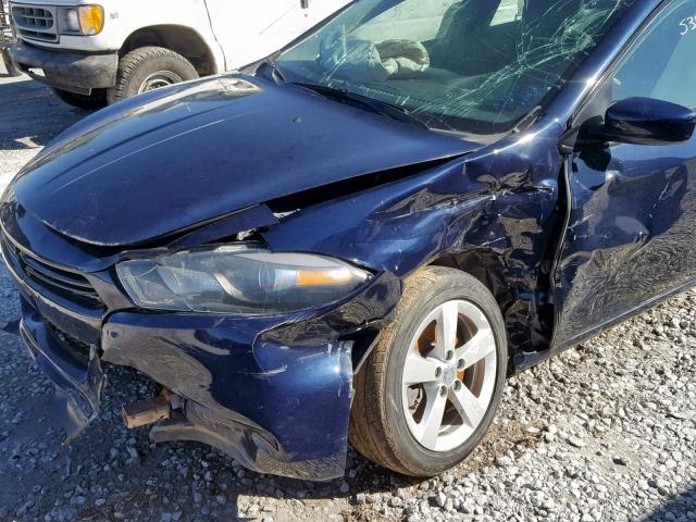 1C3CDFBB7GD629670 - 2016 DODGE DART SXT BLUE photo 9