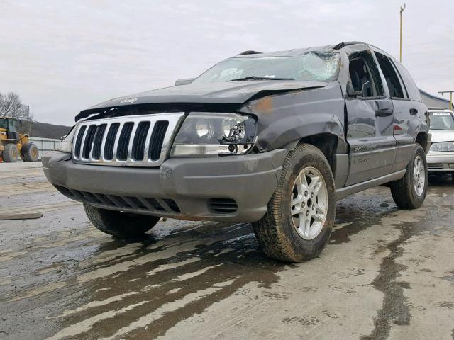 1J4GX48S22C274190 - 2002 JEEP GRAND CHER GRAY photo 2