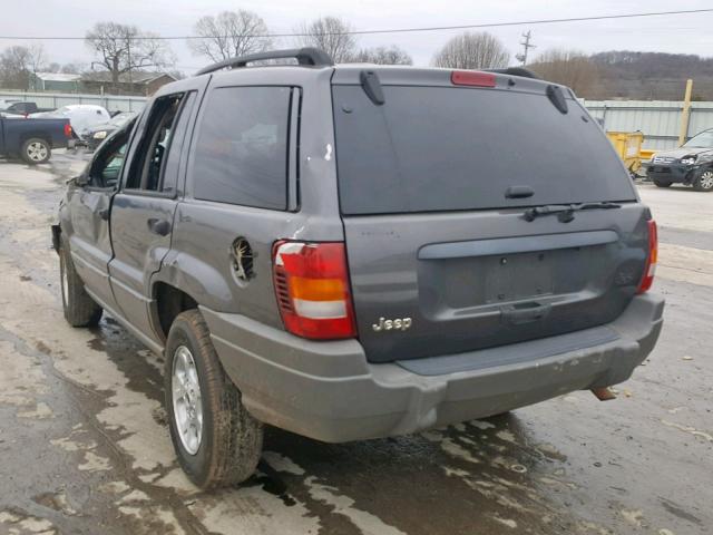 1J4GX48S22C274190 - 2002 JEEP GRAND CHER GRAY photo 3