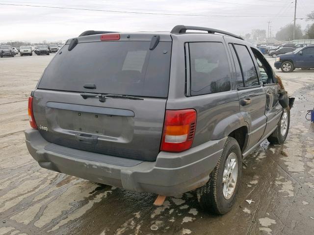 1J4GX48S22C274190 - 2002 JEEP GRAND CHER GRAY photo 4