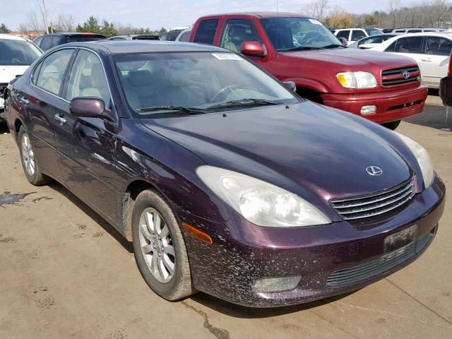 JTHBF30G830087297 - 2003 LEXUS ES 300 BURGUNDY photo 1