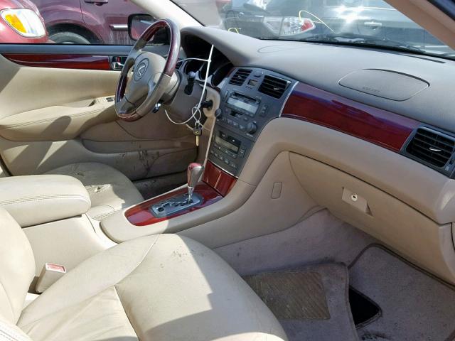 JTHBF30G830087297 - 2003 LEXUS ES 300 BURGUNDY photo 5