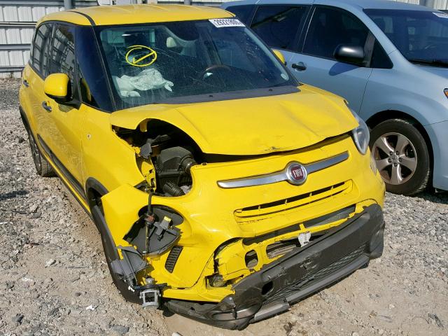 ZFBCFADH5EZ021675 - 2014 FIAT 500L TREKK YELLOW photo 1