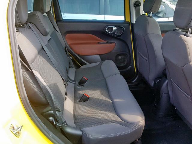 ZFBCFADH5EZ021675 - 2014 FIAT 500L TREKK YELLOW photo 6