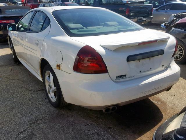 2G2WR524641360434 - 2004 PONTIAC GRAND PRIX WHITE photo 3