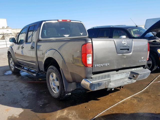 1N6AD09W47C461787 - 2007 NISSAN FRONTIER C GRAY photo 3