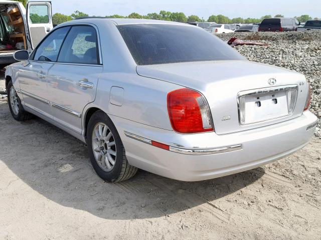 KMHFU45E54A284358 - 2004 HYUNDAI XG 350 SILVER photo 3