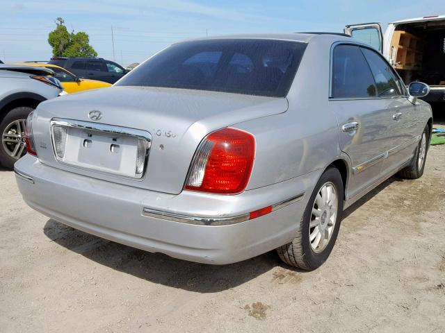 KMHFU45E54A284358 - 2004 HYUNDAI XG 350 SILVER photo 4