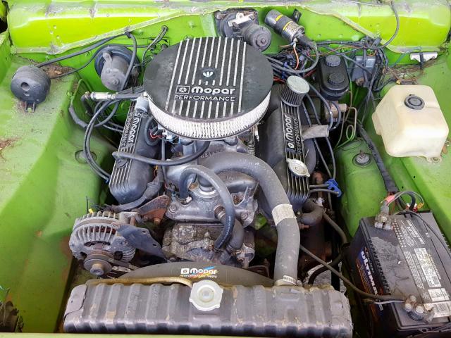 LH23G1R203921 - 1971 DODGE DART GREEN photo 7