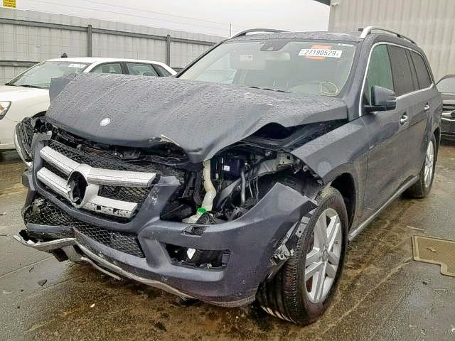 4JGDF7CE7DA184834 - 2013 MERCEDES-BENZ GL 450 4MA GRAY photo 2