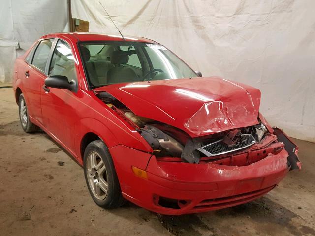 1FAFP34N77W192544 - 2007 FORD FOCUS ZX4 RED photo 1