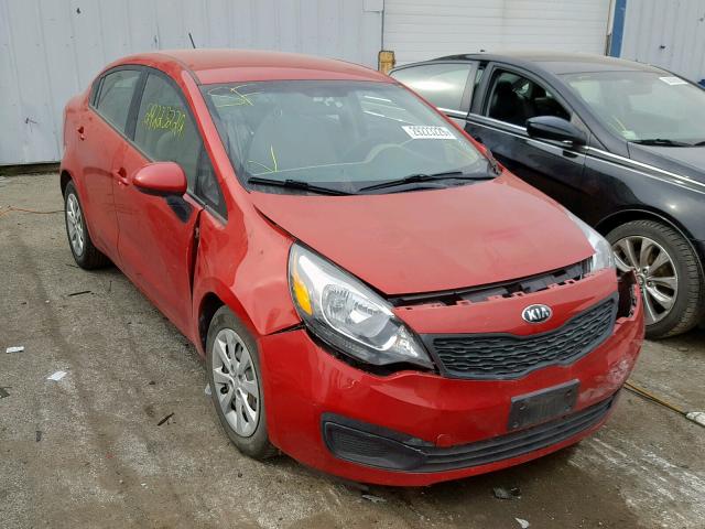 KNADM4A33E6372634 - 2014 KIA RIO LX BURGUNDY photo 1