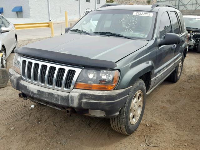 1J4GW38S22C160008 - 2002 JEEP GRAND CHER GRAY photo 2