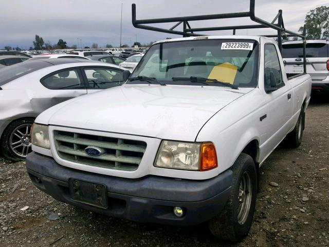 1FTYR10U51PA02949 - 2001 FORD RANGER WHITE photo 2