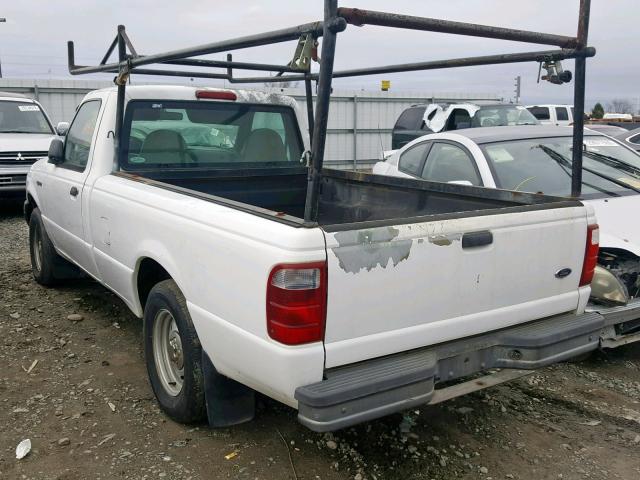 1FTYR10U51PA02949 - 2001 FORD RANGER WHITE photo 3