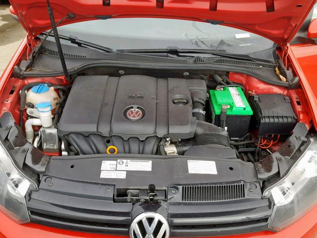 WVWDB7AJ1CW285353 - 2012 VOLKSWAGEN GOLF 红色 照片 7
