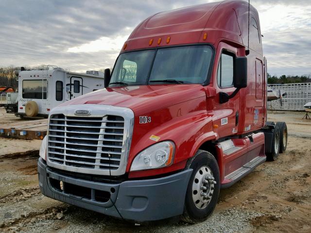 1FUJGLDR29LAH4887 - 2009 FREIGHTLINER CASCADIA 1 RED photo 2