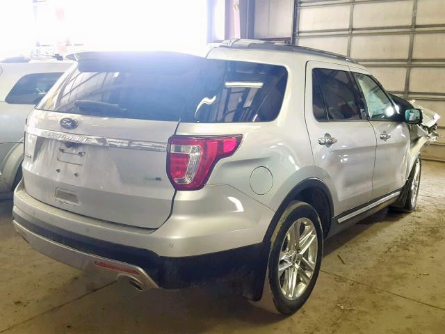 1FM5K8F84GGC31573 - 2016 FORD EXPLORER L SILVER photo 4