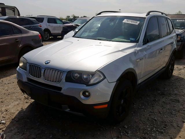 WBXPC93437WF14527 - 2007 BMW X3 3.0SI SILVER photo 2