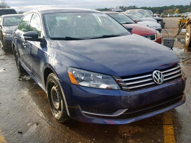 1VWAT7A3XEC044975 - 2014 VOLKSWAGEN PASSAT S BLUE photo 1