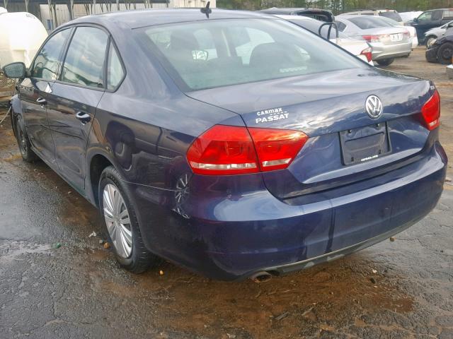 1VWAT7A3XEC044975 - 2014 VOLKSWAGEN PASSAT S BLUE photo 3