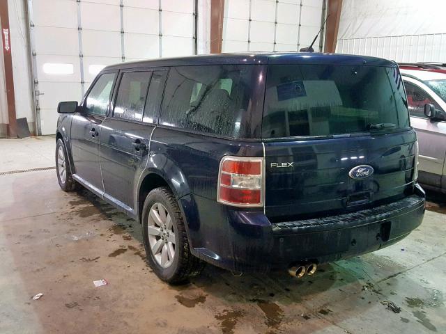 2FMDK51CX9BA48436 - 2009 FORD FLEX SE BLUE photo 3