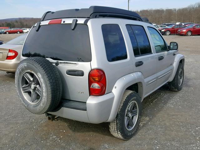 1J4GL38K63W701652 - 2003 JEEP LIBERTY RE SILVER photo 4