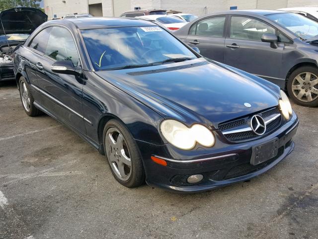 WDBTJ75J75F148640 - 2005 MERCEDES-BENZ CLK 500 BLACK photo 1