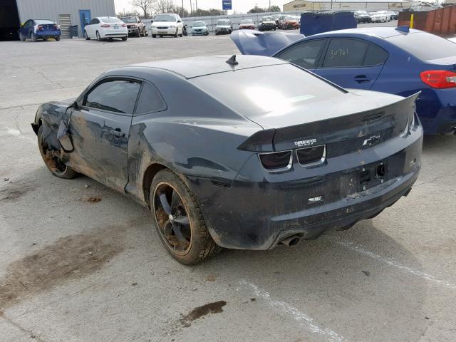 2G1FA1E33D9183222 - 2013 CHEVROLET CAMARO LS CHARCOAL photo 3