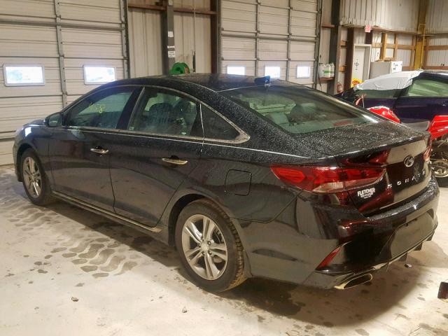 5NPE34AF6JH725100 - 2018 HYUNDAI SONATA SPO BLACK photo 3