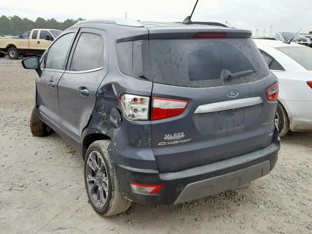 MAJ3P1VE5JC199166 - 2018 FORD ECOSPORT T SILVER photo 3