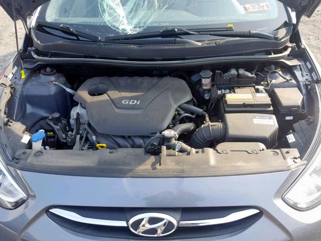 KMHCT4AE1GU955300 - 2016 HYUNDAI ACCENT SE GRAY photo 7