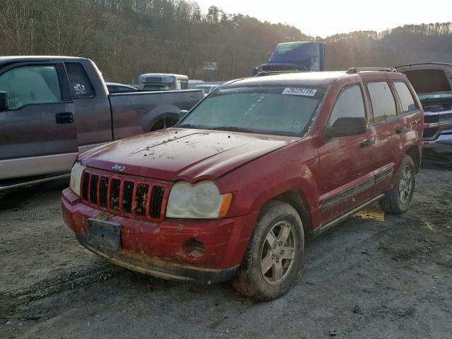 1J4GR48K36C315684 - 2006 JEEP GRAND CHER RED photo 2