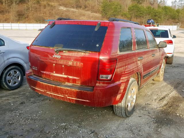 1J4GR48K36C315684 - 2006 JEEP GRAND CHER RED photo 4