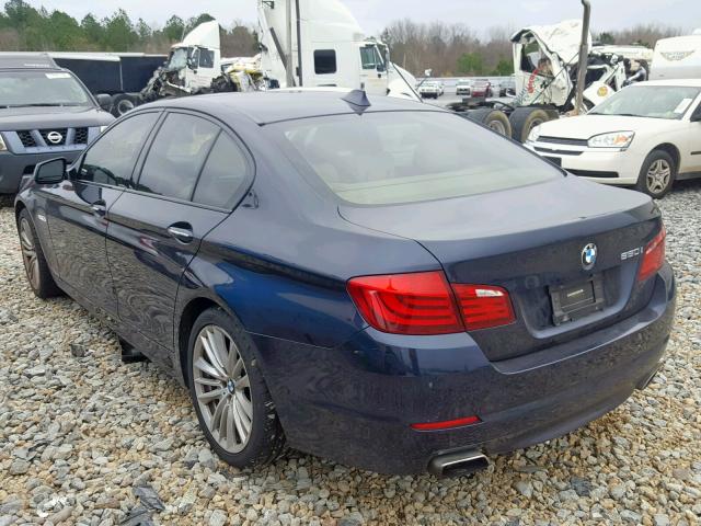 WBAFR9C5XBC270752 - 2011 BMW 550 I BLUE photo 3