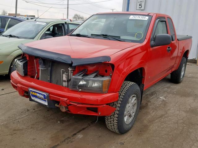 1GCDT299688187750 - 2008 CHEVROLET COLORADO L RED photo 2