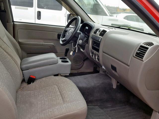 1GCDT299688187750 - 2008 CHEVROLET COLORADO L RED photo 5
