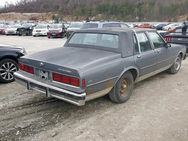 1G1BU51H3JA166242 - 1988 CHEVROLET CAPRICE CL GRAY photo 4