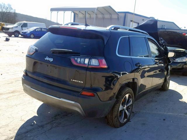 1C4PJLDB8KD302477 - 2019 JEEP CHEROKEE L BLACK photo 4