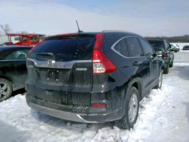 5J6RM4H75GL137667 - 2016 HONDA CR-V EXL BLACK photo 4