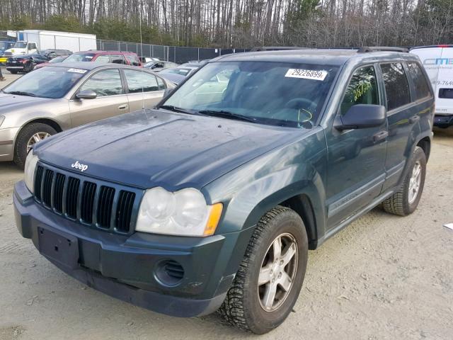 1J4GR48K45C577745 - 2005 JEEP GRAND CHER GREEN photo 2