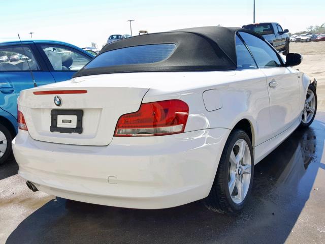 WBAUL7C51DVU09008 - 2013 BMW 128 I WHITE photo 4