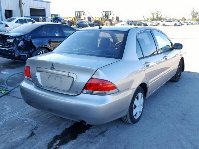 JA3AJ26E84U032515 - 2004 MITSUBISHI LANCER ES BEIGE photo 4