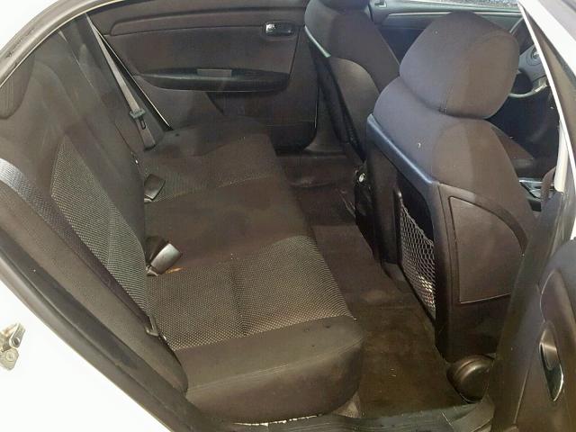 1G1ZH57B684298149 - 2008 CHEVROLET MALIBU 1LT WHITE photo 6
