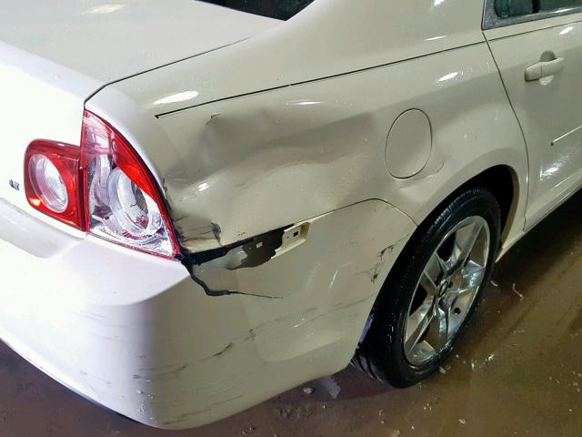1G1ZH57B684298149 - 2008 CHEVROLET MALIBU 1LT WHITE photo 9