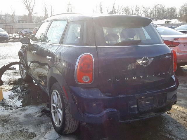 WMWZC3C58FWT04607 - 2015 MINI COOPER S C BLUE photo 3