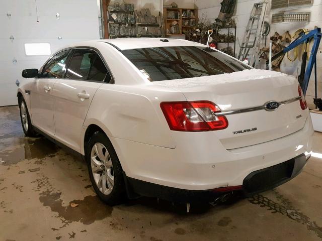 1FAHP2EW7CG111069 - 2012 FORD TAURUS SEL WHITE photo 3