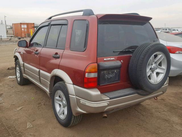 JS3TD62V824156216 - 2002 SUZUKI GRAND VITA RED photo 3