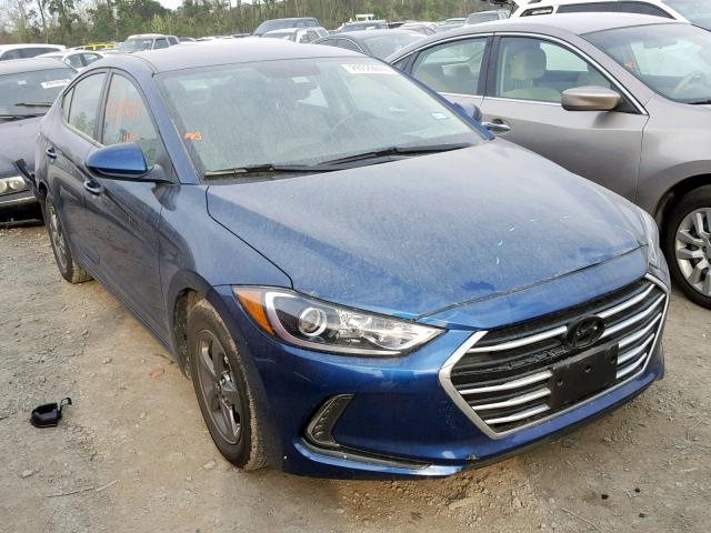 5NPD94LA3HH094084 - 2017 HYUNDAI ELANTRA EC BLUE photo 1